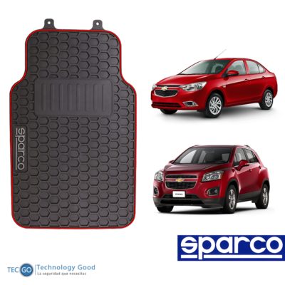 Piso De Auto Sparco Pzas Rojo Tecgo Auto Accesorios