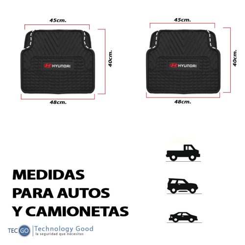 PISO DE AUTO TIPO HYUNDAI 4 PIEZAS