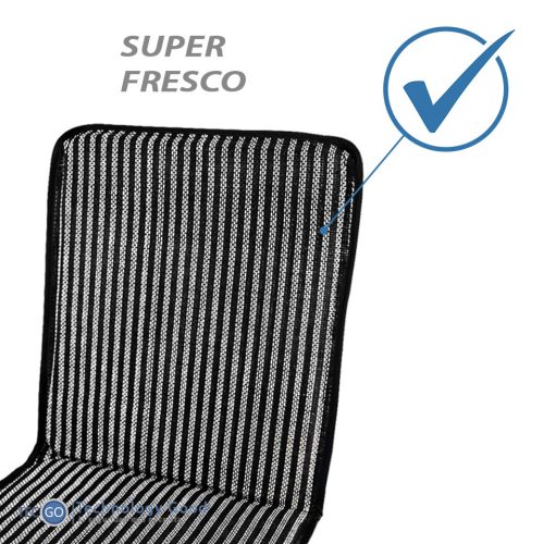 RESPALDAR DE ASIENTO LUMBAR DARUMA NEGRO CON BLANCO