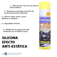 Silicona Para Limpieza Tablero De Auto Efecto Anti-estática