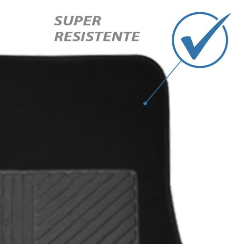 Piso De Auto Alfombra 4 Pza Negro/tapis/protector/suelo