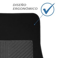 Piso De Auto Alfombra 4 Pza Negro/tapis/protector/suelo