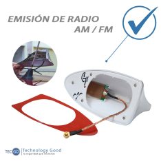 Antena De Auto Tiburon Am/Fm Rojo
