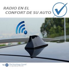 Antena De Auto Tiburon Am/Fm Blanco
