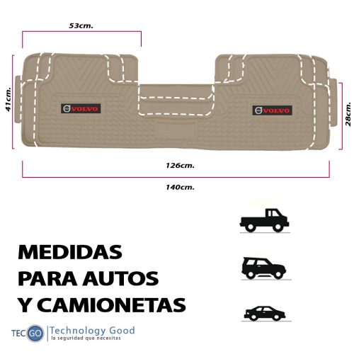 Piso De Auto Tipo Volvo Camioneta Pvc/tapiz Generico/suelo