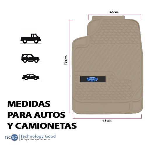 Piso De Auto Tipo Ford Camioneta Pvc/tapiz Generico/suelo