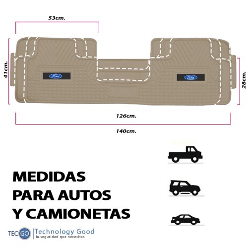 Piso De Auto Tipo Ford Camioneta Pvc/tapiz Generico/suelo