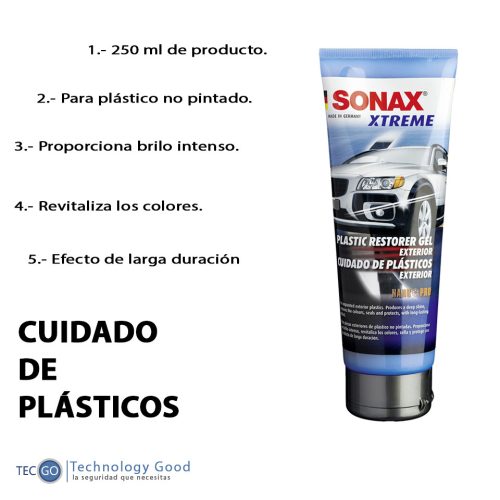Restaurador De Plasticos De Auto Sonax 250ml