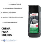 Crema Para Cueros Sonax 500ml/limpieza/tratamiento.