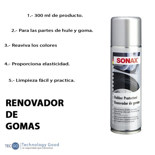 Renovador De Llantas Para Auto Sonax 300ml/goma/neumaticos