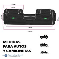 Piso De Auto Tipo Land Rover 3Pzas Negro