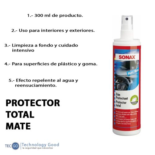 Protector Total Mate Sonax/ Silicona/limpia