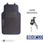 Piso De Auto Sparco 3 Pzas/tapiz/protector/suelo/azul