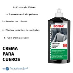 Nueva Crema Para Cueros Sonax 250ml/limpieza/tratamiento.