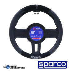 FUNDA DE TIMON DEPORTIVO GAMUZA SINTETICO SPARCO NEGRO