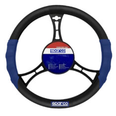 Funda Timón Sparco Cuero Azul/negro