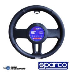 FUNDA DE TIMON SPARCO LINEA FIBRA DE CARBONO NEGRO