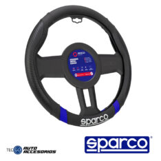 FUNDA DE TIMON SPARCO AZUL FIBRA DE CARBON