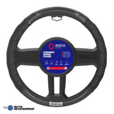 FUNDA DE TIMON SPARCO CUERO NEGRO