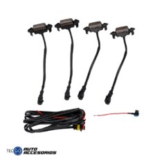 LUZ 4 LED KIT DEFRENTE AMBAR BLACK